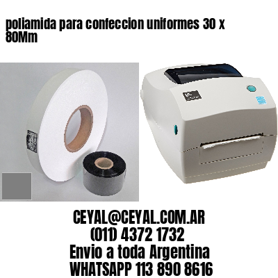 poliamida para confeccion uniformes 30 x 80Mm