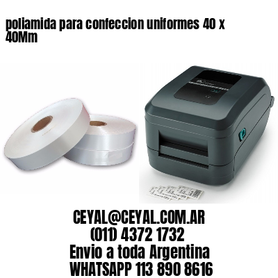 poliamida para confeccion uniformes 40 x 40Mm
