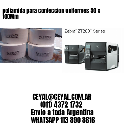 poliamida para confeccion uniformes 50 x 100Mm
