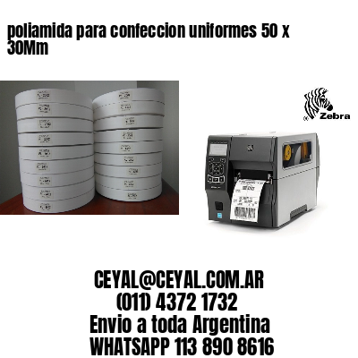poliamida para confeccion uniformes 50 x 30Mm