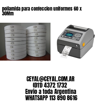 poliamida para confeccion uniformes 60 x 30Mm