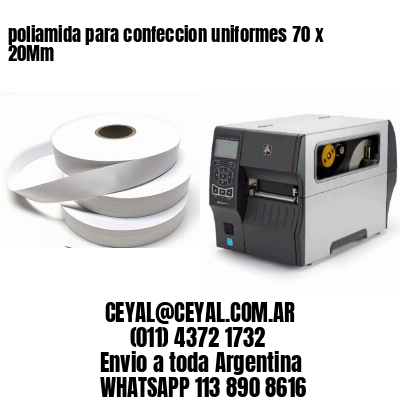 poliamida para confeccion uniformes 70 x 20Mm