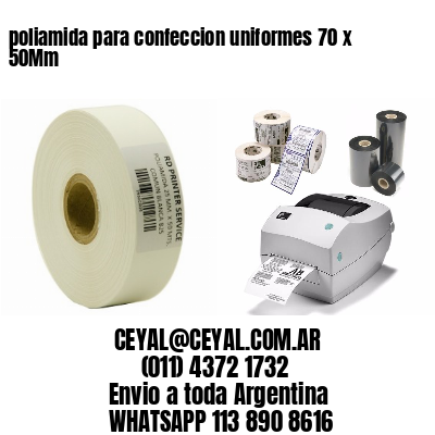 poliamida para confeccion uniformes 70 x 50Mm