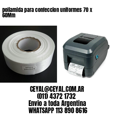 poliamida para confeccion uniformes 70 x 60Mm