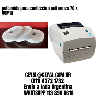 poliamida para confeccion uniformes 70 x 80Mm