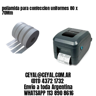 poliamida para confeccion uniformes 80 x 70Mm