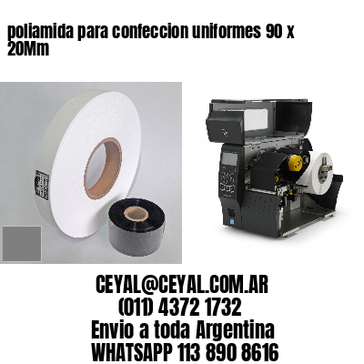 poliamida para confeccion uniformes 90 x 20Mm