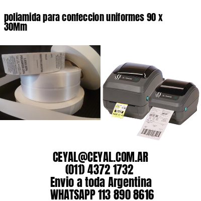 poliamida para confeccion uniformes 90 x 30Mm