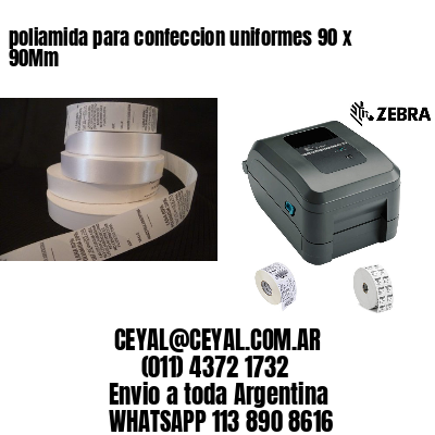 poliamida para confeccion uniformes 90 x 90Mm