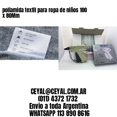 poliamida textil para ropa de niños 100 x 80Mm
