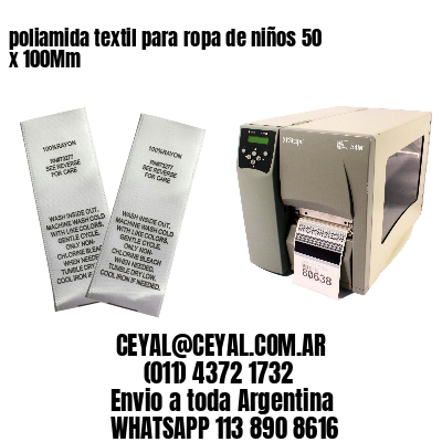 poliamida textil para ropa de niños 50 x 100Mm
