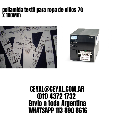 poliamida textil para ropa de niños 70 x 100Mm