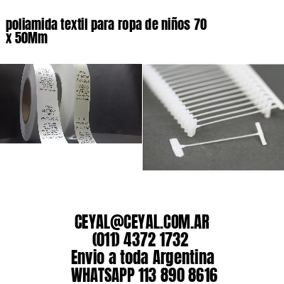 poliamida textil para ropa de niños 70 x 50Mm