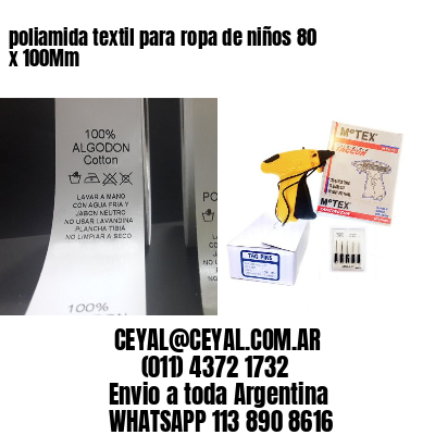 poliamida textil para ropa de niños 80 x 100Mm
