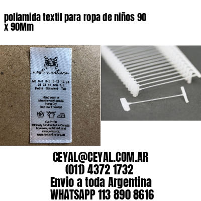 poliamida textil para ropa de niños 90 x 90Mm