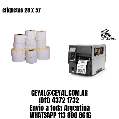 etiquetas 28 x 57