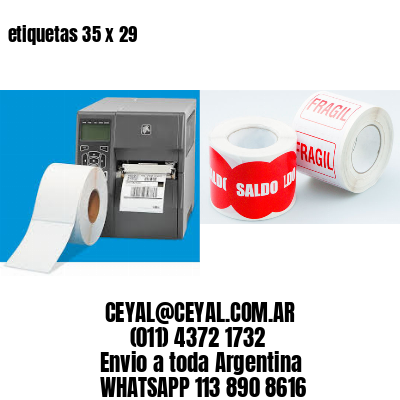 etiquetas 35 x 29