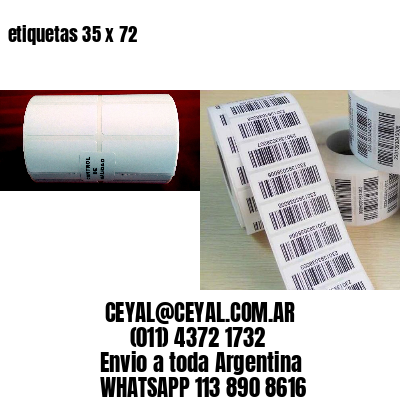 etiquetas 35 x 72