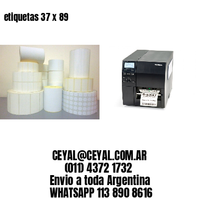 etiquetas 37 x 89