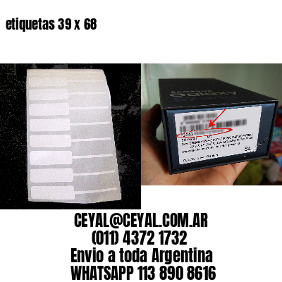 etiquetas 39 x 68