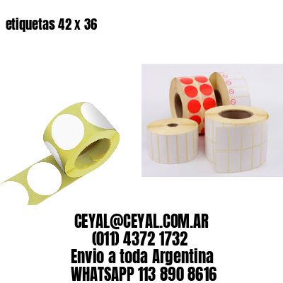 etiquetas 42 x 36