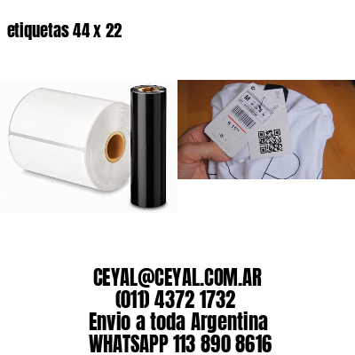 etiquetas 44 x 22