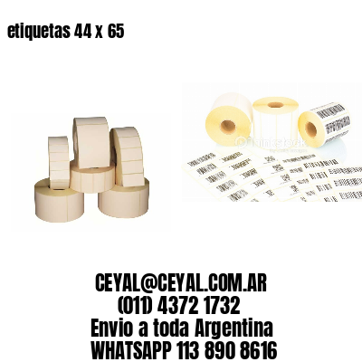 etiquetas 44 x 65