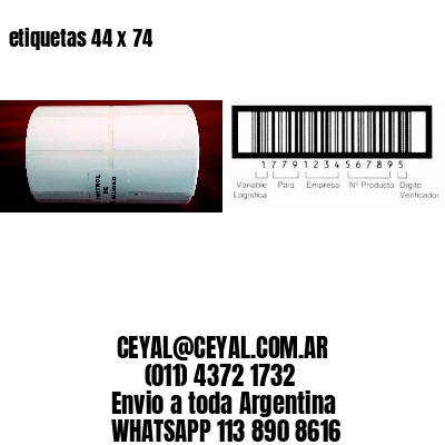 etiquetas 44 x 74