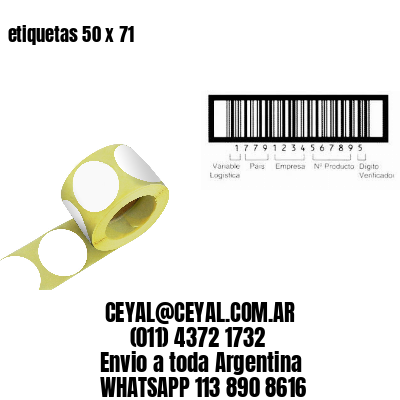 etiquetas 50 x 71