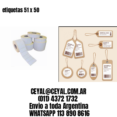 etiquetas 51 x 50