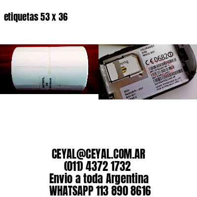 etiquetas 53 x 36