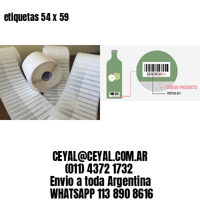 etiquetas 54 x 59