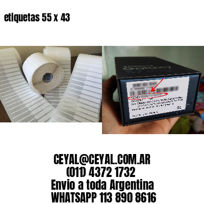 etiquetas 55 x 43