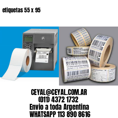 etiquetas 55 x 95