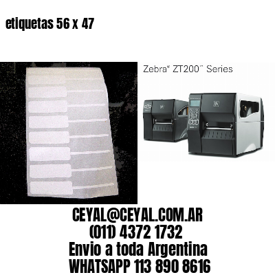 etiquetas 56 x 47