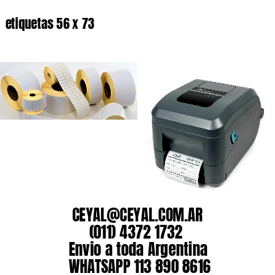 etiquetas 56 x 73