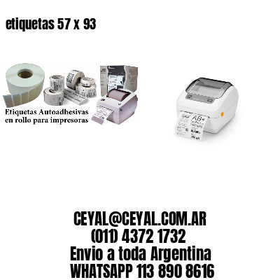 etiquetas 57 x 93