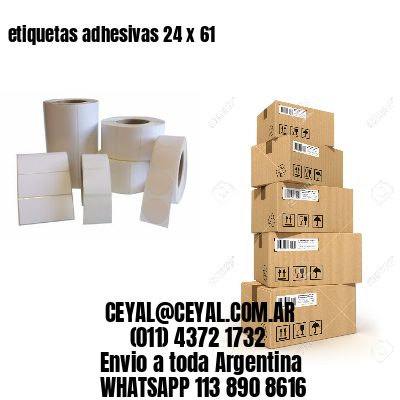 etiquetas adhesivas 24 x 61