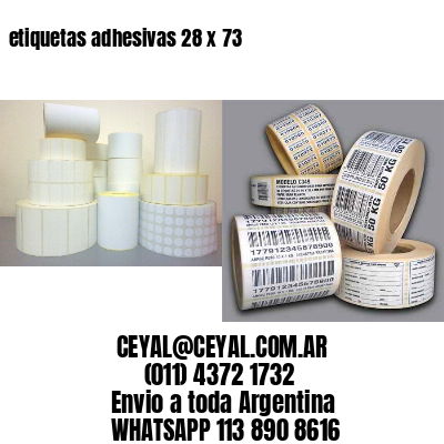 etiquetas adhesivas 28 x 73