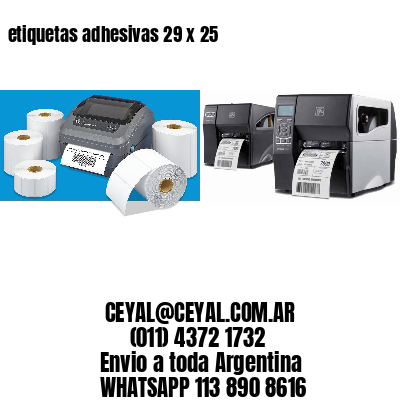 etiquetas adhesivas 29 x 25