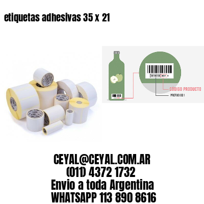 etiquetas adhesivas 35 x 21