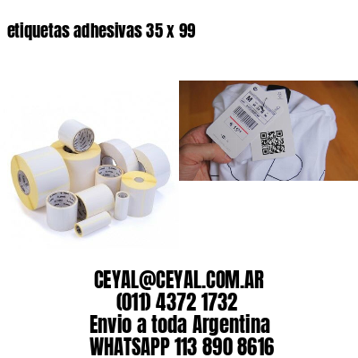 etiquetas adhesivas 35 x 99