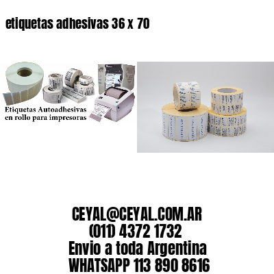 etiquetas adhesivas 36 x 70