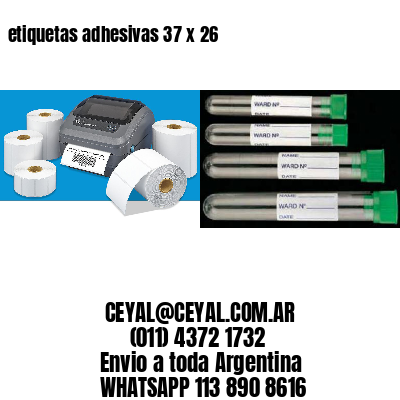 etiquetas adhesivas 37 x 26