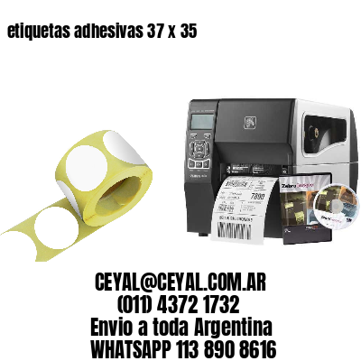 etiquetas adhesivas 37 x 35