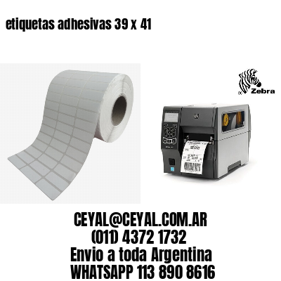 etiquetas adhesivas 39 x 41