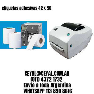 etiquetas adhesivas 42 x 90