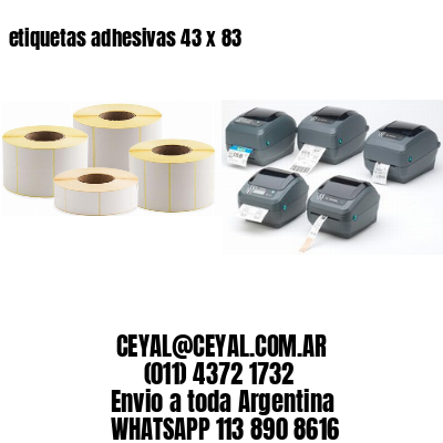 etiquetas adhesivas 43 x 83