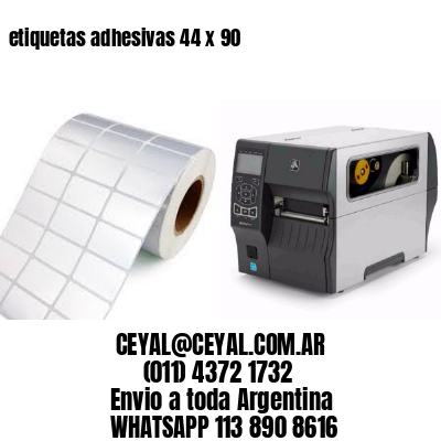 etiquetas adhesivas 44 x 90