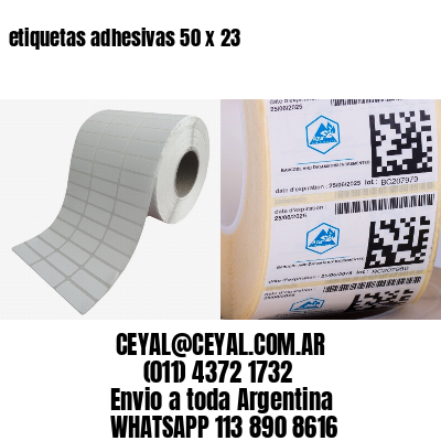 etiquetas adhesivas 50 x 23